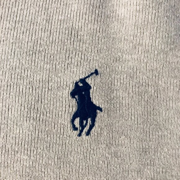 Ralph Lauren Cotton V-Neck Sweater Grey - Size M - Picture 3 of 4